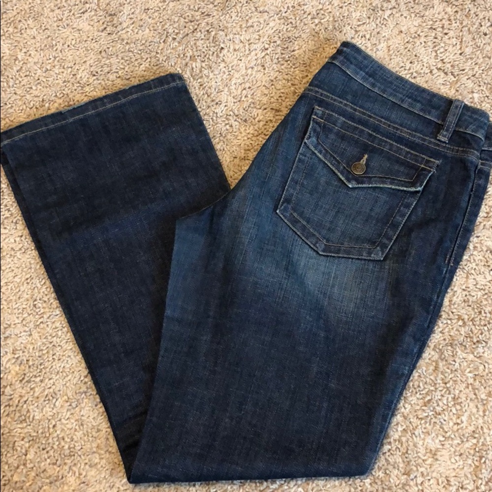 Boot cut denim jeans